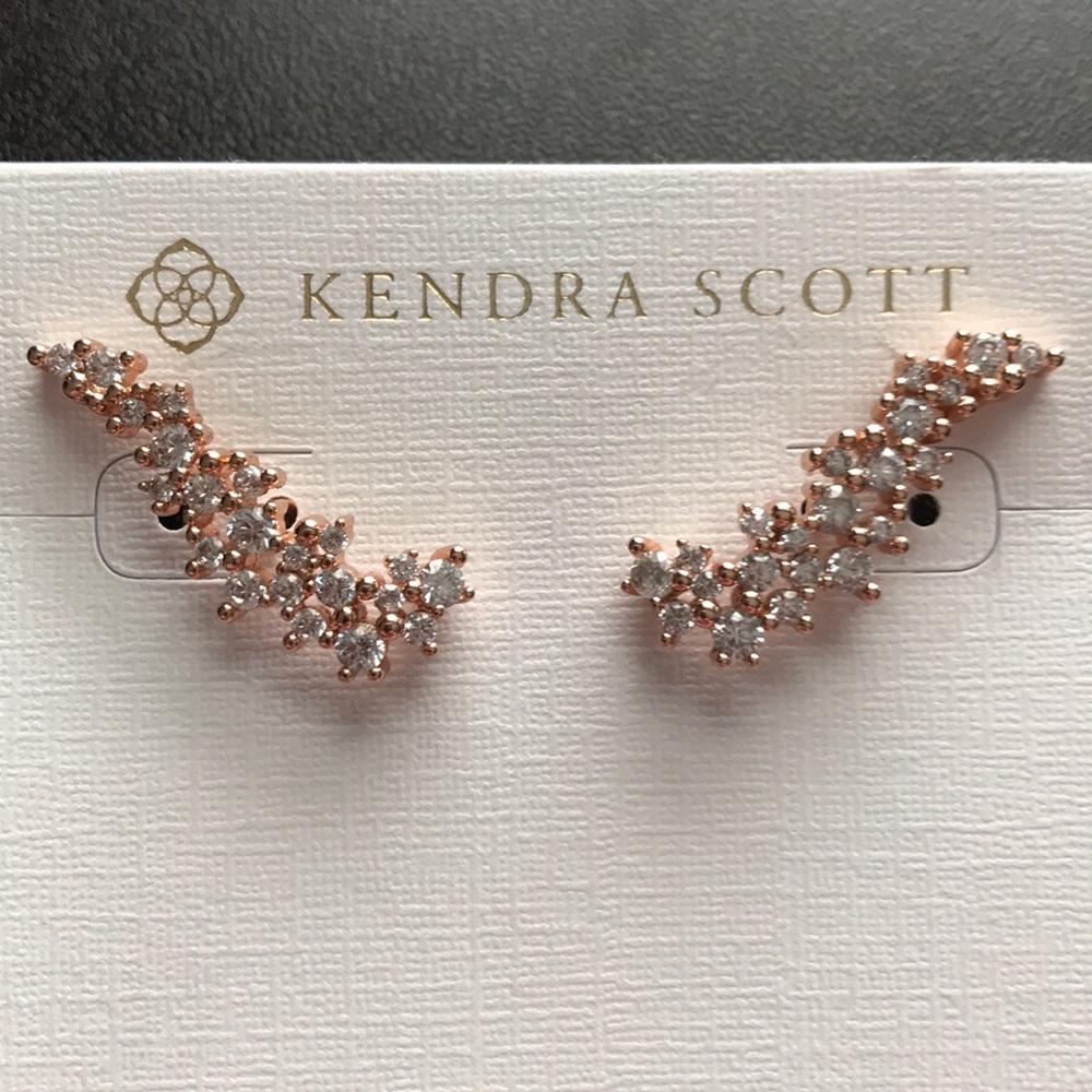 Kendra Scott Petunia Ear Climbers in Rose Gold